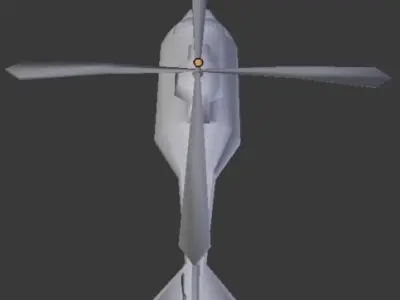 cargo helicopter 3D model