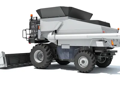 Combine Harvester 3D model 11