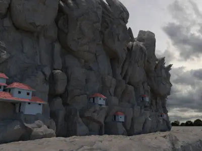 NARUTO WALL OF HOKAGE 3D print model