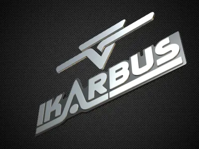 ikarbus logo 3D model
