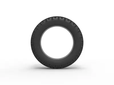Military tire 12 Scale 1 to 25 3D print model