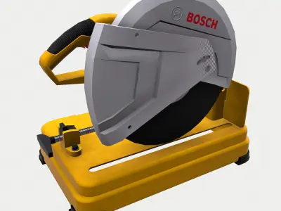 Electric Chop-Saw Machine Low Poly Low-poly 3D model
