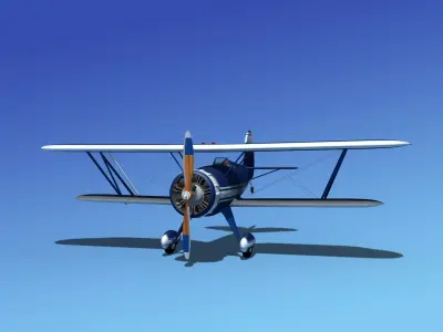 Waco YMF-5 V01 3D model