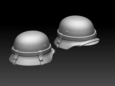 helmet wwii 3D print model