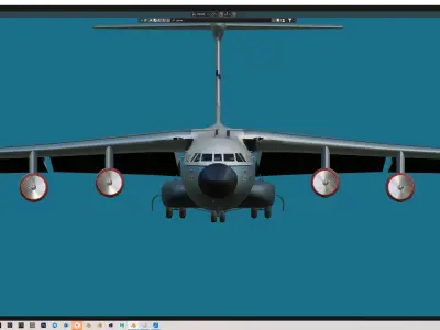 C-141A transport Free 3D model