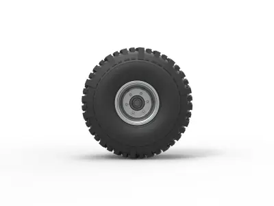Wheel from Wheel Standing Mega Truck Scale 1 to 25 3D print model