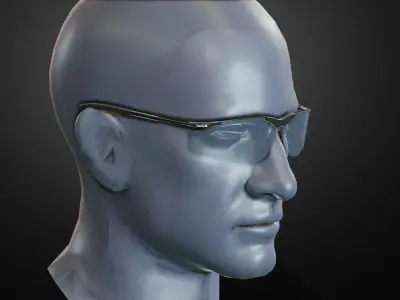 Bolle Contour Platinum Low-poly 3D model