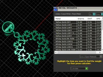 ANTIQUE GOLD EARRING 3D PRINTABLE MODEL 3D print model