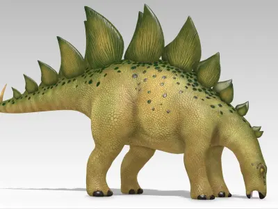 Stegosaurus Low-poly 3D model shop