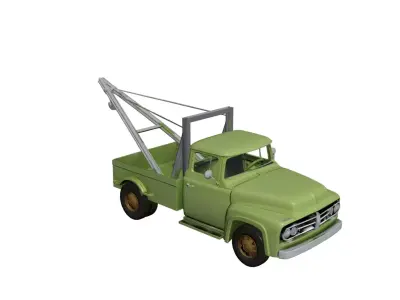 Early Vintage Tow Pickup Truck Antique Historical Vehicle 02 3D model