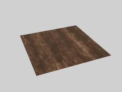 wood floor Low-poly 3D model