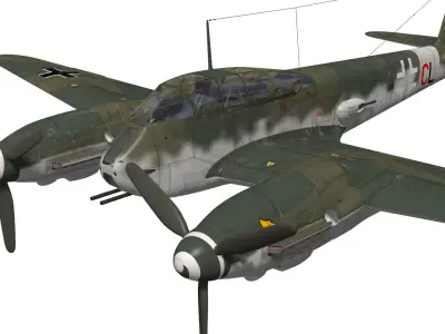 Messerschmitt Me 410 A1U2 Hornisse 3D model
