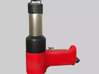 Rivet Gun - Pneumatic Riveting Tool Low-poly 3D model