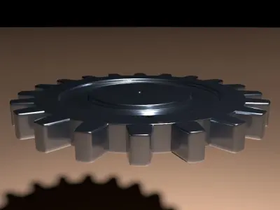 Wheel gear Free low-poly 3D model