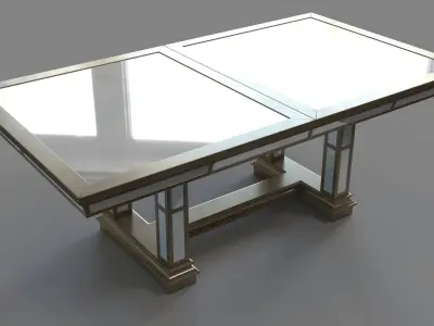 Ava Extending Dining Table 3D model