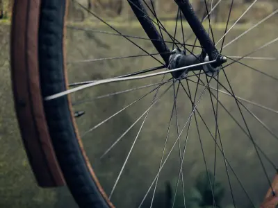 old bicycle 3D model