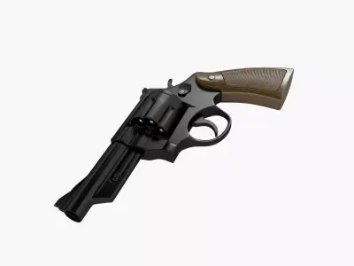 Pistol - Revolver 3D model