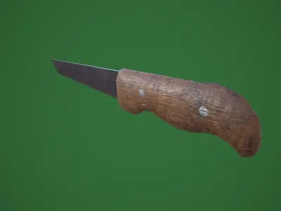 Hand saw   Free low-poly 3D model