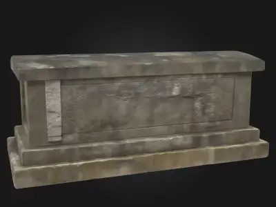 Ancient Stone Sarcophagus  Echoes of a Forgotten Era 3D model