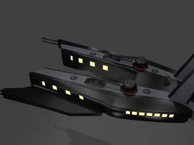 Spaceship 3D model 10