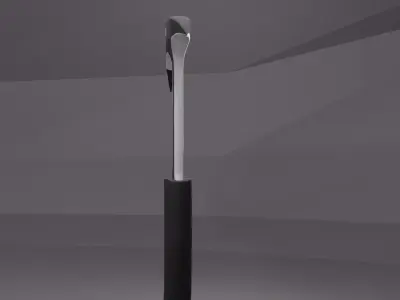 Viking axe Low-poly 3D model 34