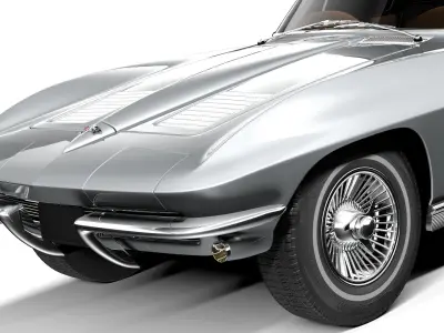 Chevrolet Corvette C2 coupe 1963 3D model purchase