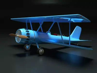 Biplane 3D model by cloud-rider