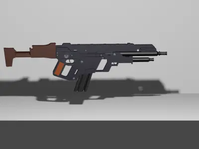 HK Rifle Free low-poly 3D model