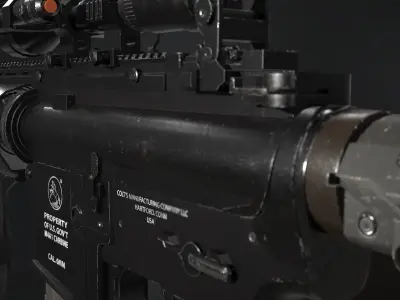 m4a4 Carbine Low-poly 3D model purchase