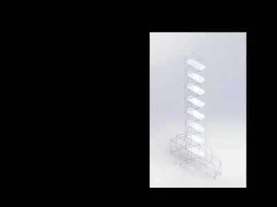 Andamio tower person 3D model