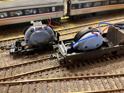 Model Railway - Bo-Bo Ringfield Motor Replacement Adapter 3D print model