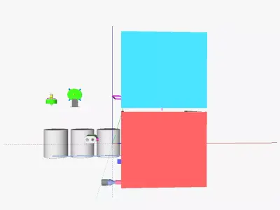 Compressed air energy and use system CAES US 3D model