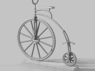 Souvenir bicycle Low-poly 3D model