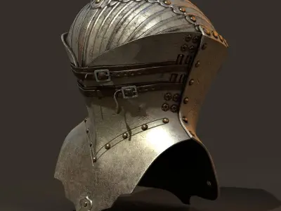 Joust Helm Low-poly 3D model
