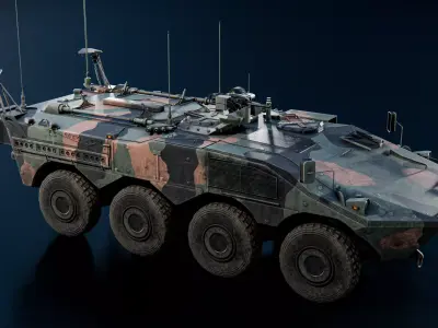 VBM Freccia Porta Mortaio Low-poly 3D model