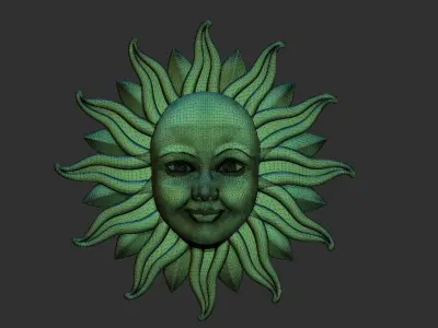 Sun - clock 3D print model