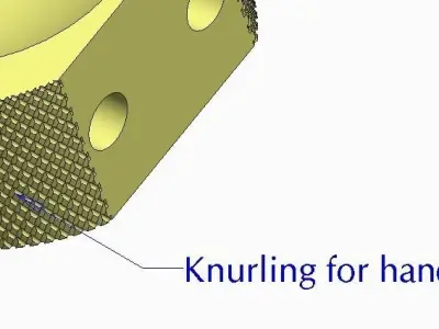 Metallic Knob 3D model