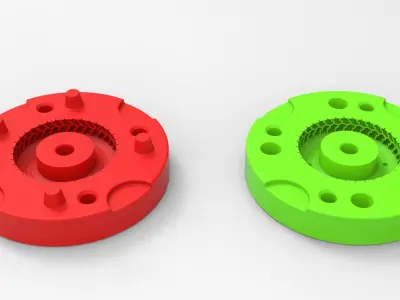 Mold for diecast truck tire 3 Scale 1 to 25 3D print model