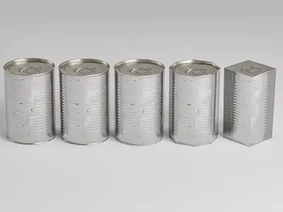 Tin Can Low-poly 3D model purchase