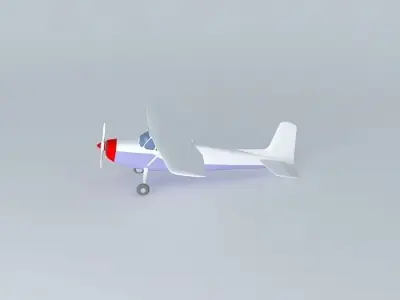 Cessna 180 Free 3D model