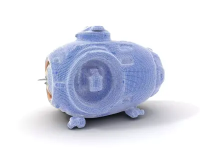 Futuristic Submersible Capsule Model Pack Low-poly 3D model