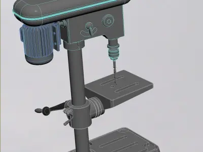 bench drill 3D model purchase