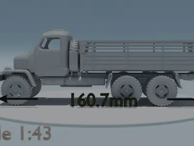 Praga V3S scale 1 43 3D print model