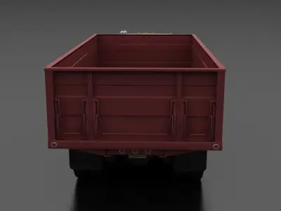 C-Series C-800 Grain Truck Tandem Axle 1970 Low-poly 3D model