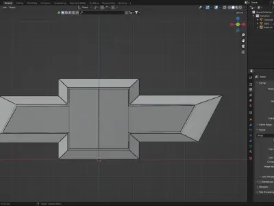 Chevrolet 3D logo 3D model