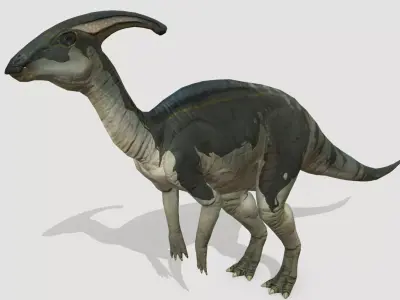 Parasaurolophus Low-poly 3D model