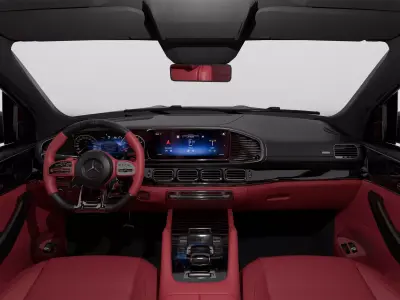 Mercedes Benz GLS 63 AMG with Interior 3D model