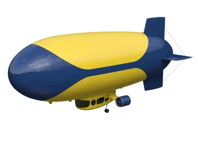 Airship 3D model 2