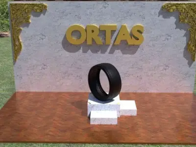 ORTAS TIRE NO 32 GAME READY Low-poly 3D model