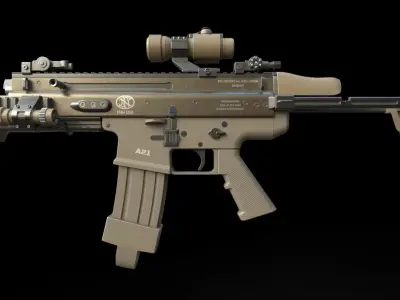 SCAR-L-special edition-Low-poly  3D model